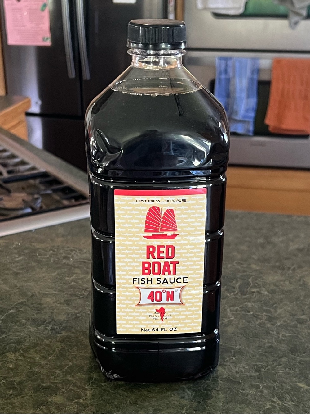 64 Oz Red Boat Fish Sauce Bottle